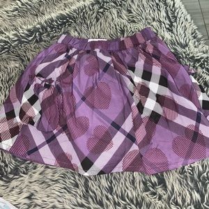 Authentic purple plaid Burberry skirt